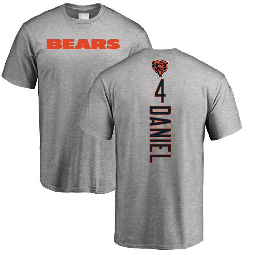 Chicago Bears Men Ash Chase Daniel Backer NFL Football #4 T Shirt->nfl t-shirts->Sports Accessory